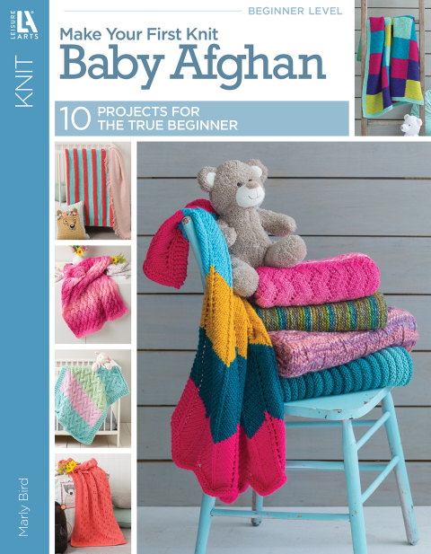 Cover image for book Make Your First Knit Baby Afghan