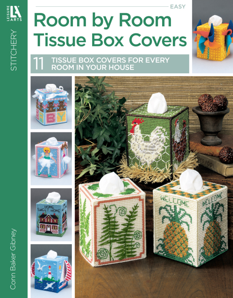 Cover image for book Room by Room Pastic Canvas Tissue Box Covers