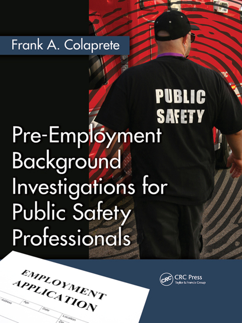 Cover image for book Pre-Employment Background Investigations for Public Safety Professionals