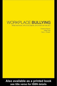Omslagafbeelding: Workplace Bullying 1st edition 9780415240635