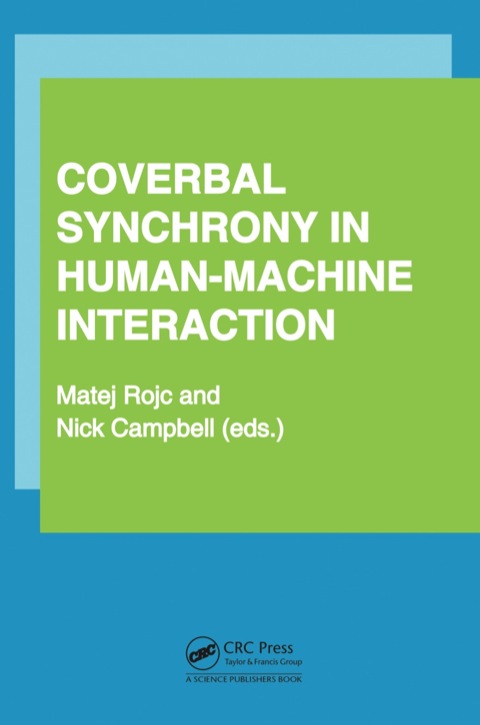 Cover image for book Coverbal Synchrony in Human-Machine Interaction
