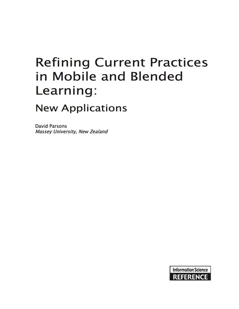 Cover image for book Refining Current Practices in Mobile and Blended Learning