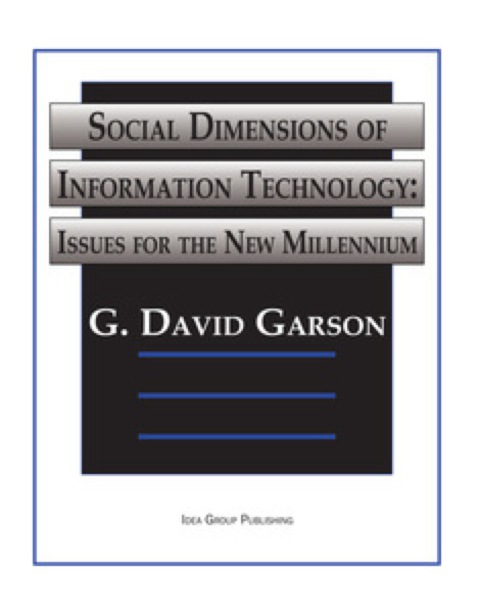 Cover image for book Social Dimensions of Information Technology