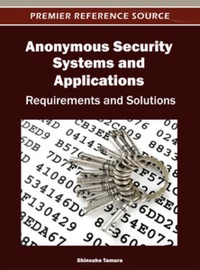 Cover image: Anonymous Security Systems and Applications 9781466616493