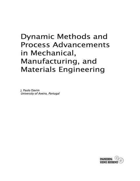 Cover image for book Dynamic Methods and Process Advancements in Mechanical, Manufacturing, and Materials Engineering