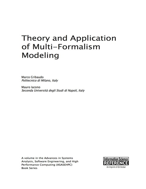 Cover image for book Theory and Application of Multi-Formalism Modeling