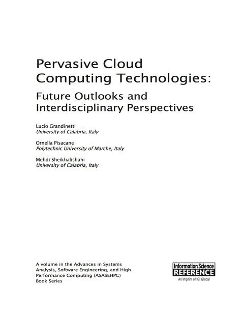 Cover image for book Pervasive Cloud Computing Technologies