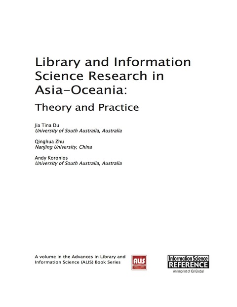 Cover image for book Library and Information Science Research in Asia-Oceania: Theory and Practice