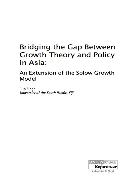 Cover image for book Bridging the Gap Between Growth Theory and Policy in Asia