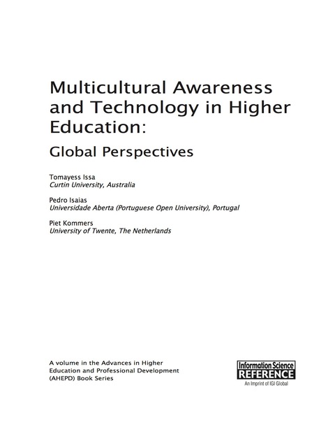 Cover image for book Multicultural Awareness and Technology in Higher Education