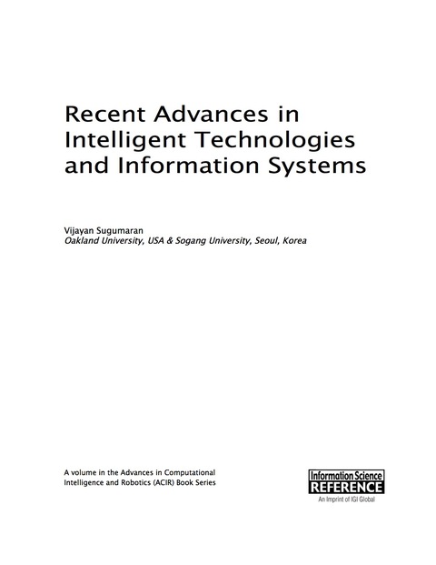Cover image for book Recent Advances in Intelligent Technologies and Information Systems