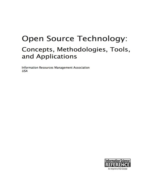 Cover image for book Open Source Technology: Concepts, Methodologies, Tools, and Applications