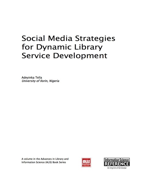 Cover image for book Social Media Strategies for Dynamic Library Service Development