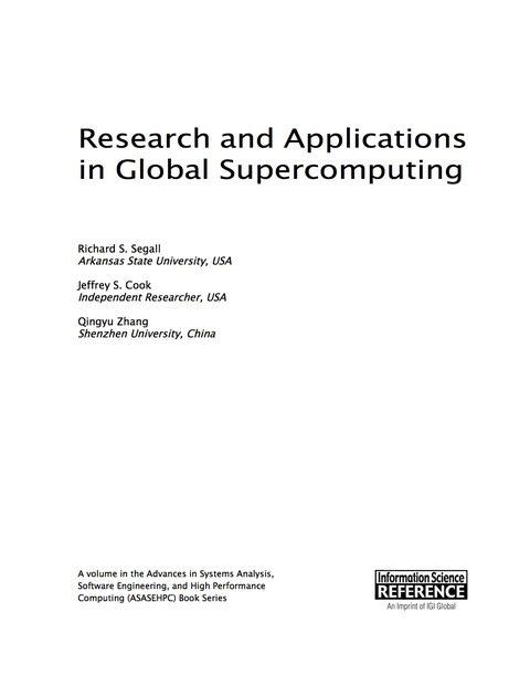 Cover image for book Research and Applications in Global Supercomputing