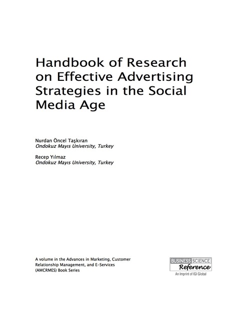 Cover image for book Handbook of Research on Effective Advertising Strategies in the Social Media Age