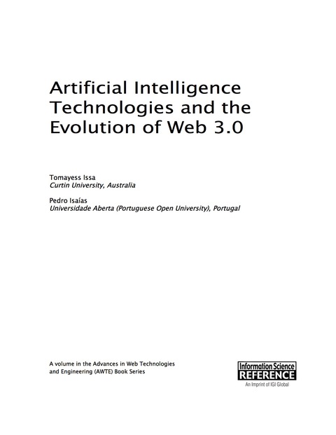 Cover image for book Artificial Intelligence Technologies and the Evolution of Web 3.0