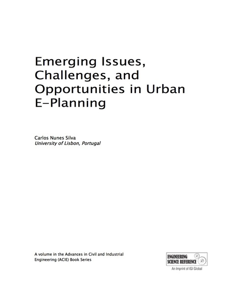 Cover image for book Emerging Issues, Challenges, and Opportunities in Urban E-Planning
