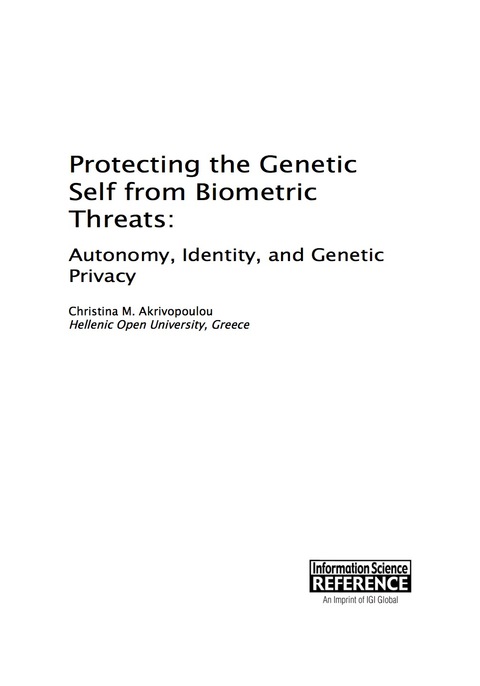 Cover image for book Protecting the Genetic Self from Biometric Threats