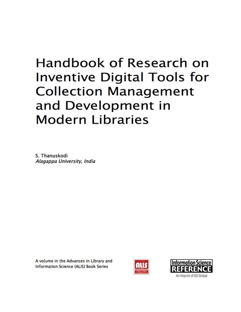 Cover image for book Handbook of Research on Inventive Digital Tools for Collection Management and Development in Modern Libraries