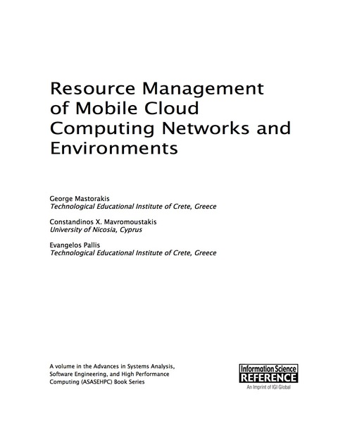 Cover image for book Resource Management of Mobile Cloud Computing Networks and Environments