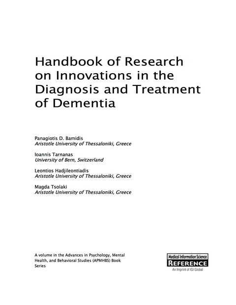 Cover image for book Handbook of Research on Innovations in the Diagnosis and Treatment of Dementia
