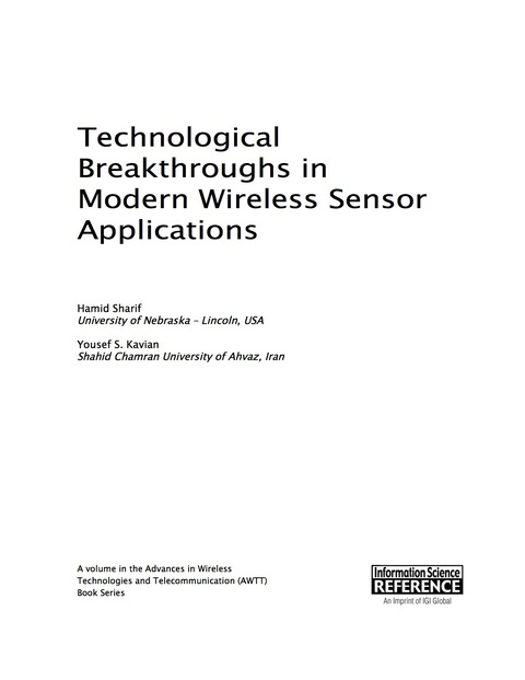 Cover image for book Technological Breakthroughs in Modern Wireless Sensor Applications