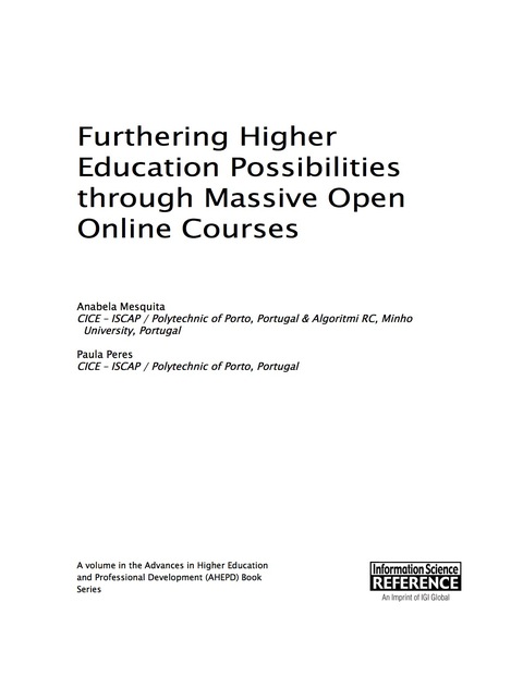 Cover image for book Furthering Higher Education Possibilities through Massive Open Online Courses