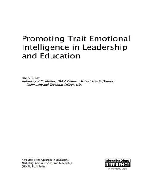 Cover image for book Promoting Trait Emotional Intelligence in Leadership and Education