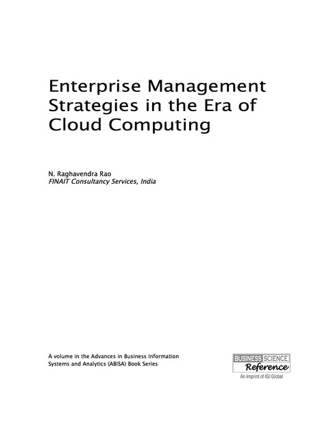 Cover image for book Enterprise Management Strategies in the Era of Cloud Computing