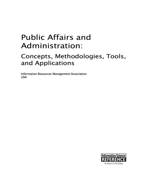 Cover image for book Public Affairs and Administration: Concepts, Methodologies, Tools, and Applications
