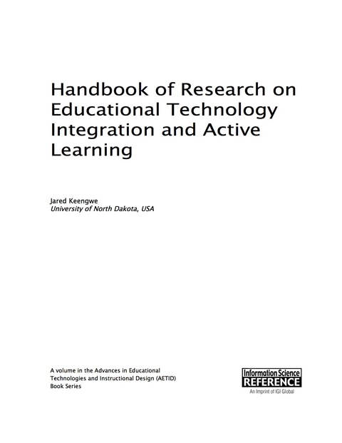 Cover image for book Handbook of Research on Educational Technology Integration and Active Learning