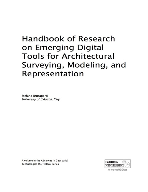Cover image for book Handbook of Research on Emerging Digital Tools for Architectural Surveying, Modeling, and Representation