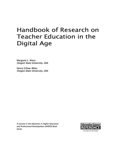 Cover image for book Handbook of Research on Teacher Education in the Digital Age