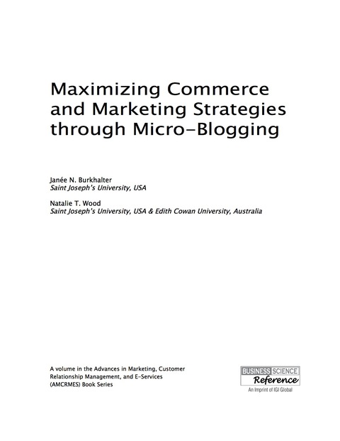 Cover image for book Maximizing Commerce and Marketing Strategies through Micro-Blogging