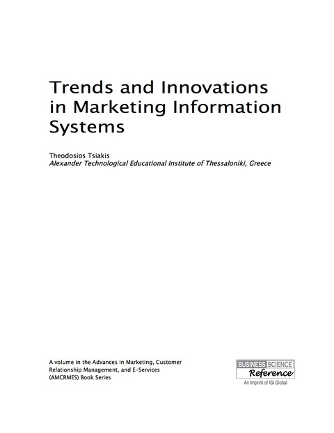 Cover image for book Trends and Innovations in Marketing Information Systems