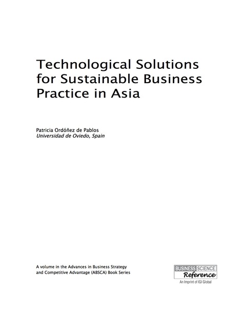 Cover image for book Technological Solutions for Sustainable Business Practice in Asia