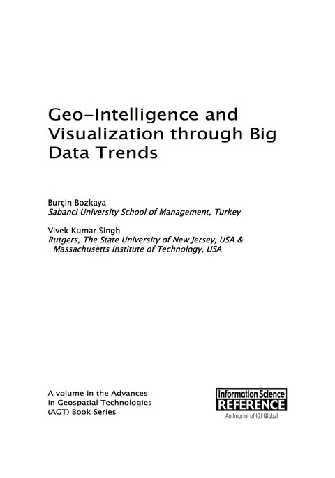Cover image for book Geo-Intelligence and Visualization through Big Data Trends