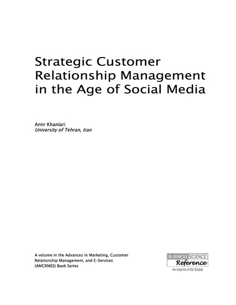 Cover image for book Strategic Customer Relationship Management in the Age of Social Media