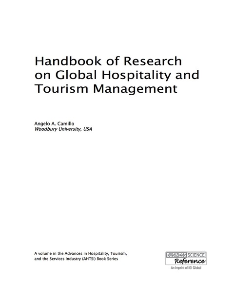 Cover image for book Handbook of Research on Global Hospitality and Tourism Management