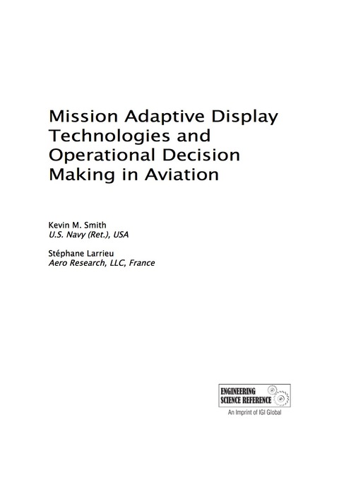 Cover image for book Mission Adaptive Display Technologies and Operational Decision Making in Aviation