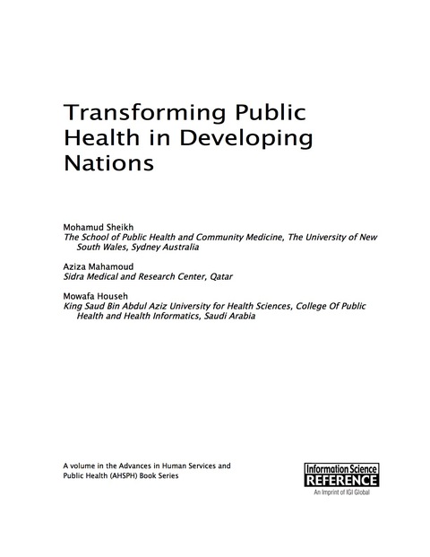 Cover image for book Transforming Public Health in Developing Nations