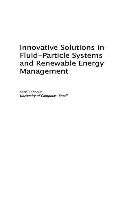 Cover image for book Innovative Solutions in Fluid-Particle Systems and Renewable Energy Management