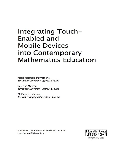 Cover image for book Integrating Touch-Enabled and Mobile Devices into Contemporary Mathematics Education