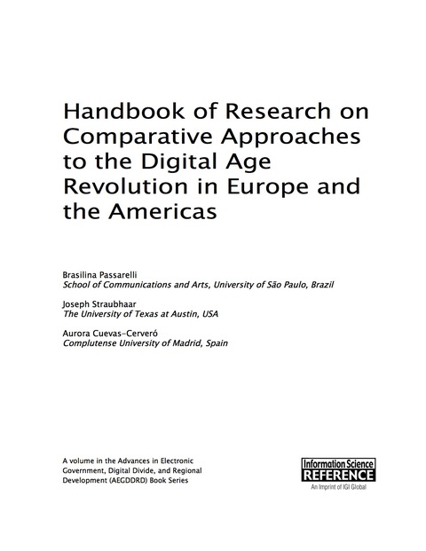 Cover image for book Handbook of Research on Comparative Approaches to the Digital Age Revolution in Europe and the Americas