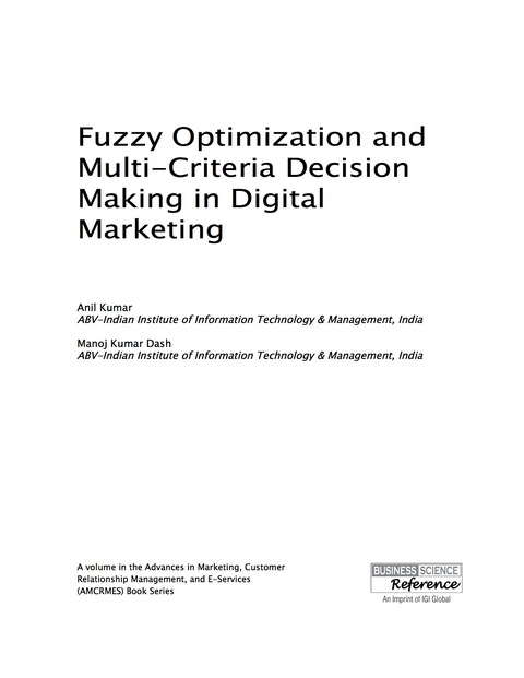 Cover image for book Fuzzy Optimization and Multi-Criteria Decision Making in Digital Marketing
