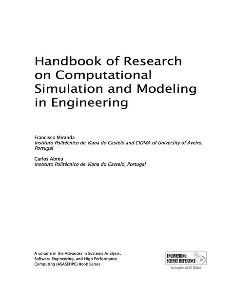 Cover image for book Handbook of Research on Computational Simulation and Modeling in Engineering