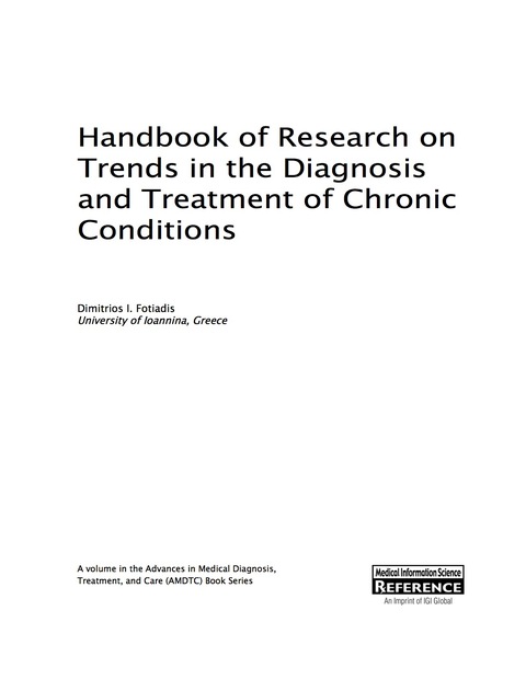 Cover image for book Handbook of Research on Trends in the Diagnosis and Treatment of Chronic Conditions