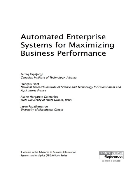 Cover image for book Automated Enterprise Systems for Maximizing Business Performance