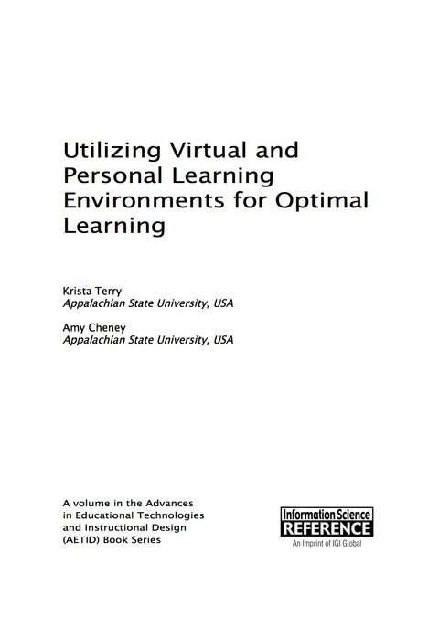 Cover image for book Utilizing Virtual and Personal Learning Environments for Optimal Learning