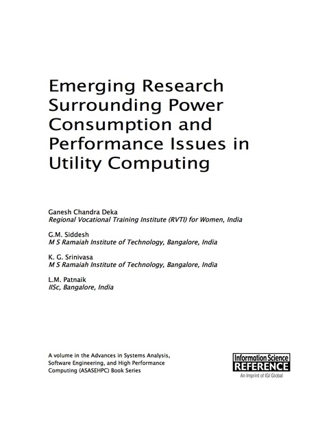 Cover image for book Emerging Research Surrounding Power Consumption and Performance Issues in Utility Computing